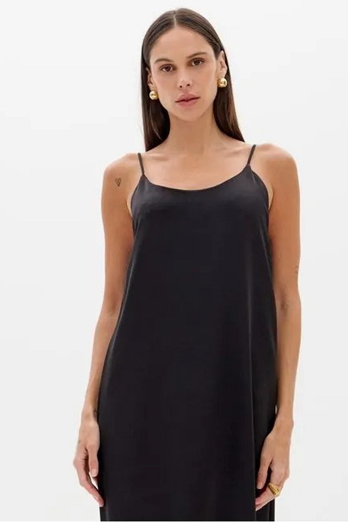 VESTIDO SLEEP DRESS PRETO LANÇA PERFUME