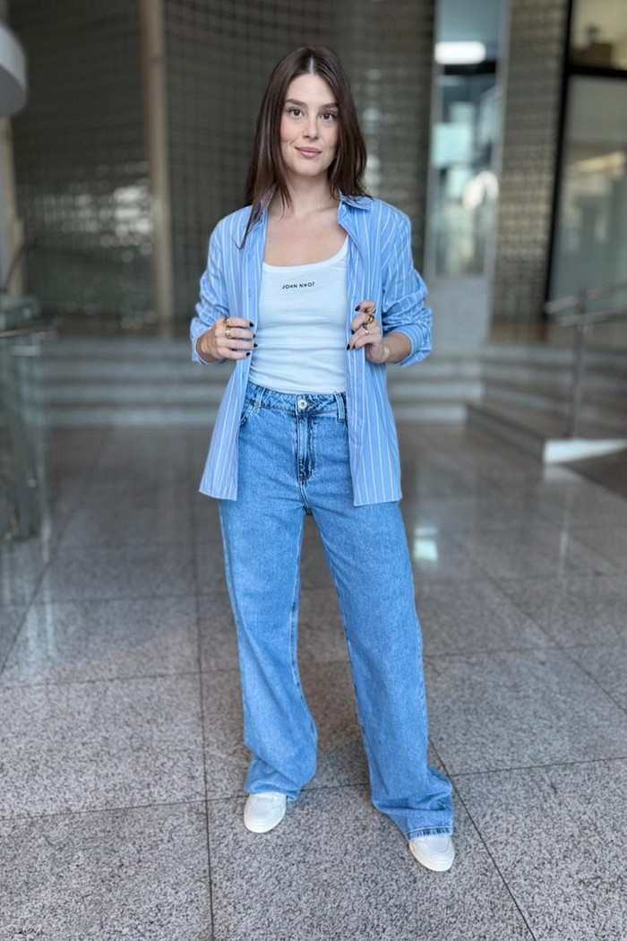 CALCA JEANS RAQUEL WIDE LEG FORUM