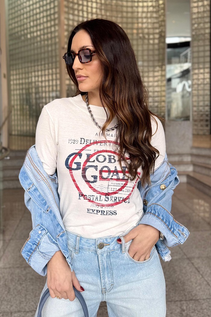 TSHIRT POSTAL  OFF WHITE NV