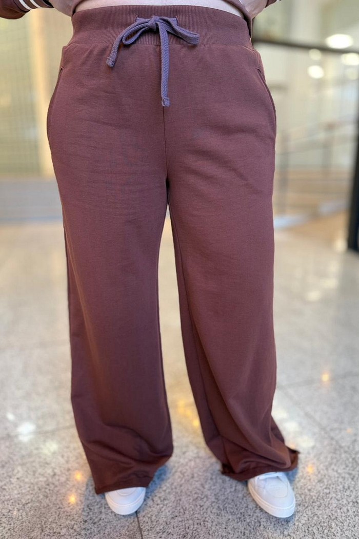 CALCA MOLETOM MARROM BEATEN COLCCI