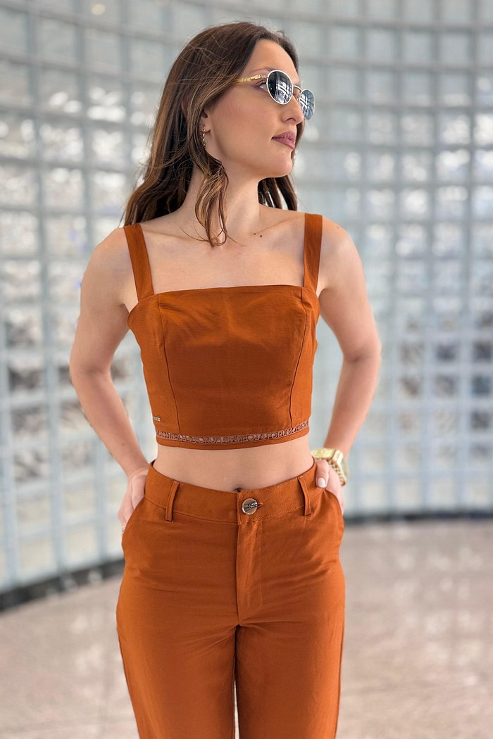 TOP LINHO MARROM ZEUS FORUM