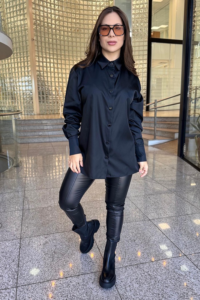 CALCA SKINNY M. JULIA   PU PRETA  MARIA VALENTINA