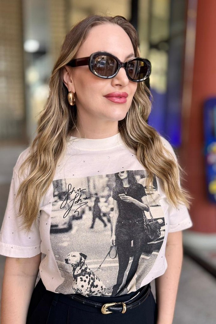 T SHIRT NY STREET OFF WHITE  JOHN JOHN