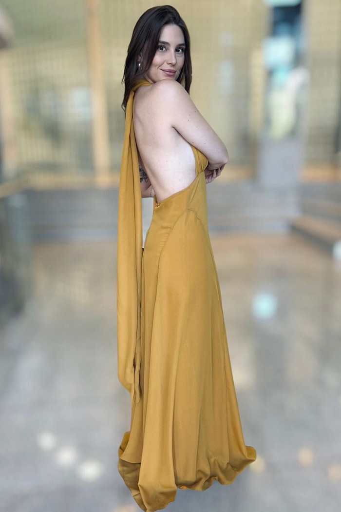 VESTIDO LONGO AMARELO SWIFT FORUM