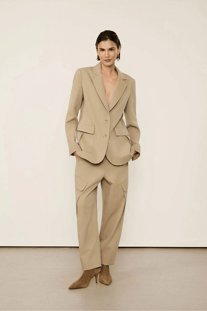 BLAZER BOLSOS KAKI ANIMALE