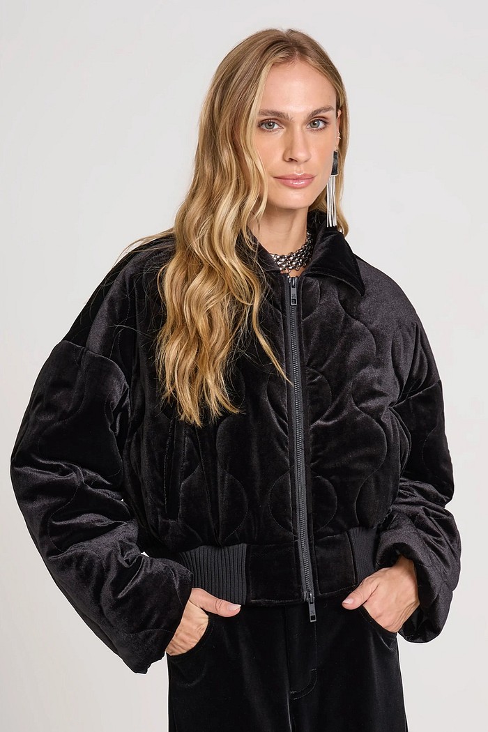 CASACO PUFFER VELVET JOHN JOHN
