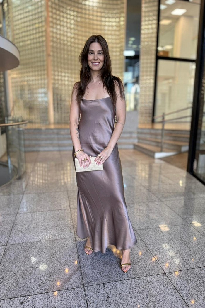 VESTIDO MARROM FORUM