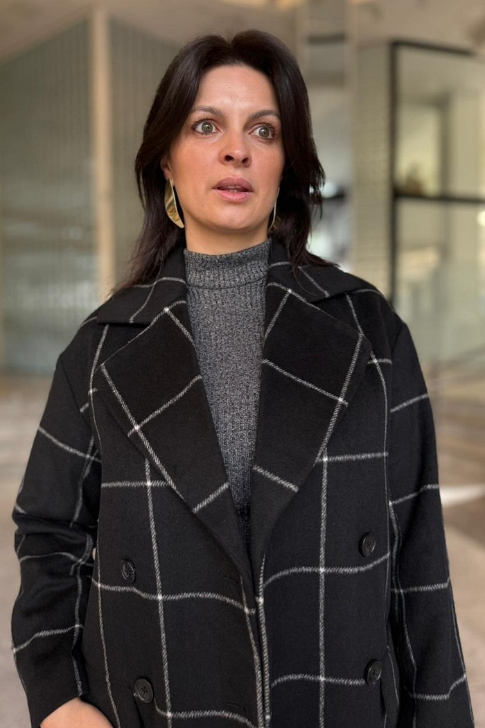 TRENCH COAT OVER XADREZ ANIMALE