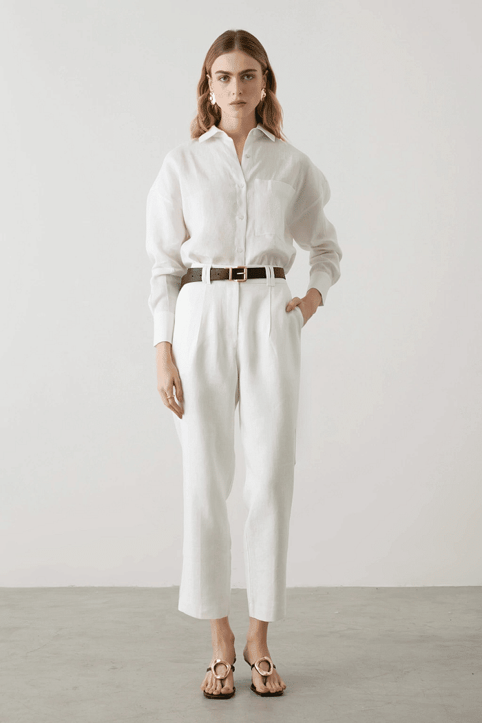 CALCA BRENDA  OFF WHITE