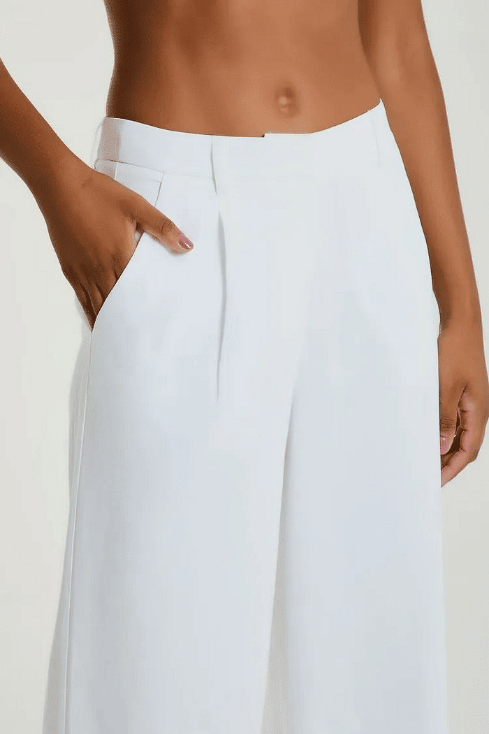 CALCA WIDE BRANCO MY PLACE