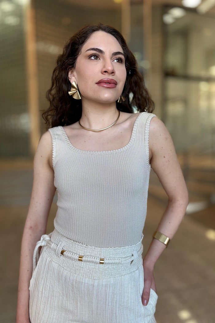 BODY TRICOT VILMA  BEGE  MARFIM NV