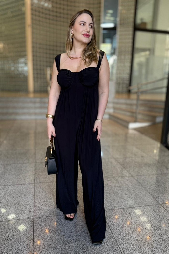 MACACAO AMPLO BOJO JERSEY PRETO ANIMALE