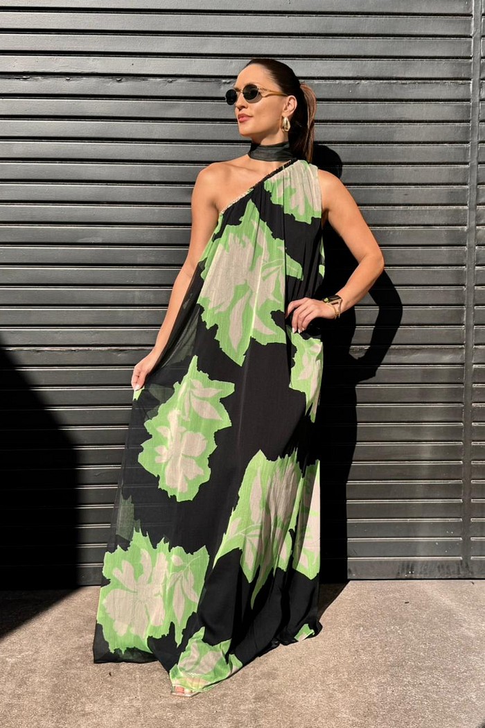 VESTIDO LONGO OMBRO SO MORENA ROSA