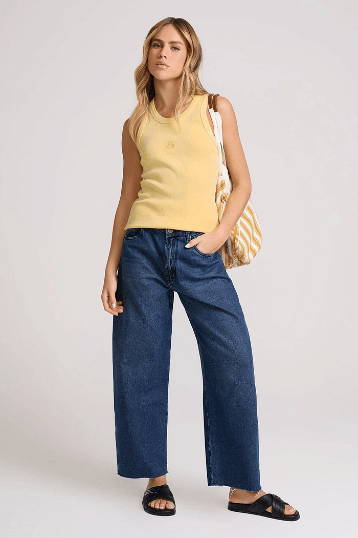 CALCA BALLON GUAYAMA JEANS ESCURO JOHN JOHN