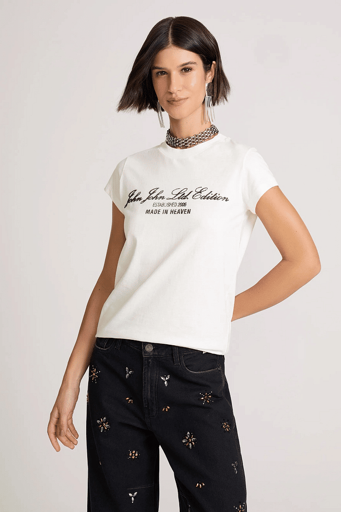 T SHIRT JOHN LTD EDITION  OFF WHITE JOHN JOHN