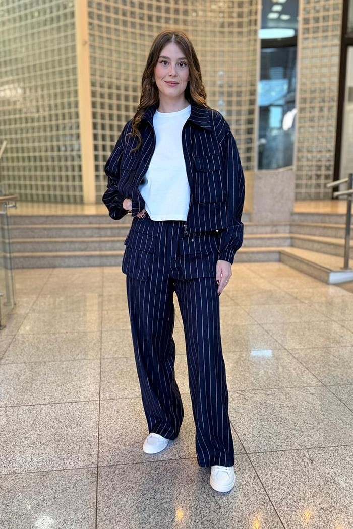 CALCA LINE  AZUL MARINHO JOHN JOHN