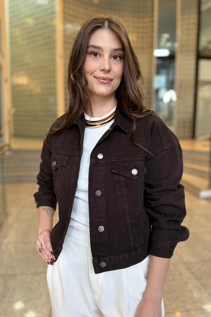 JAQUETA COLOR OVER MARROM CALVIN KLEIN