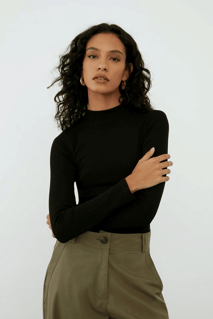 BLUSA CAROLINA  PRETO