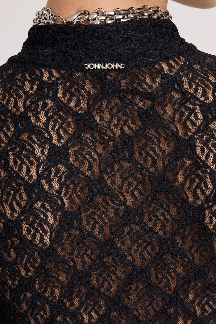 BODY LACE PRETO JOHN JOHN