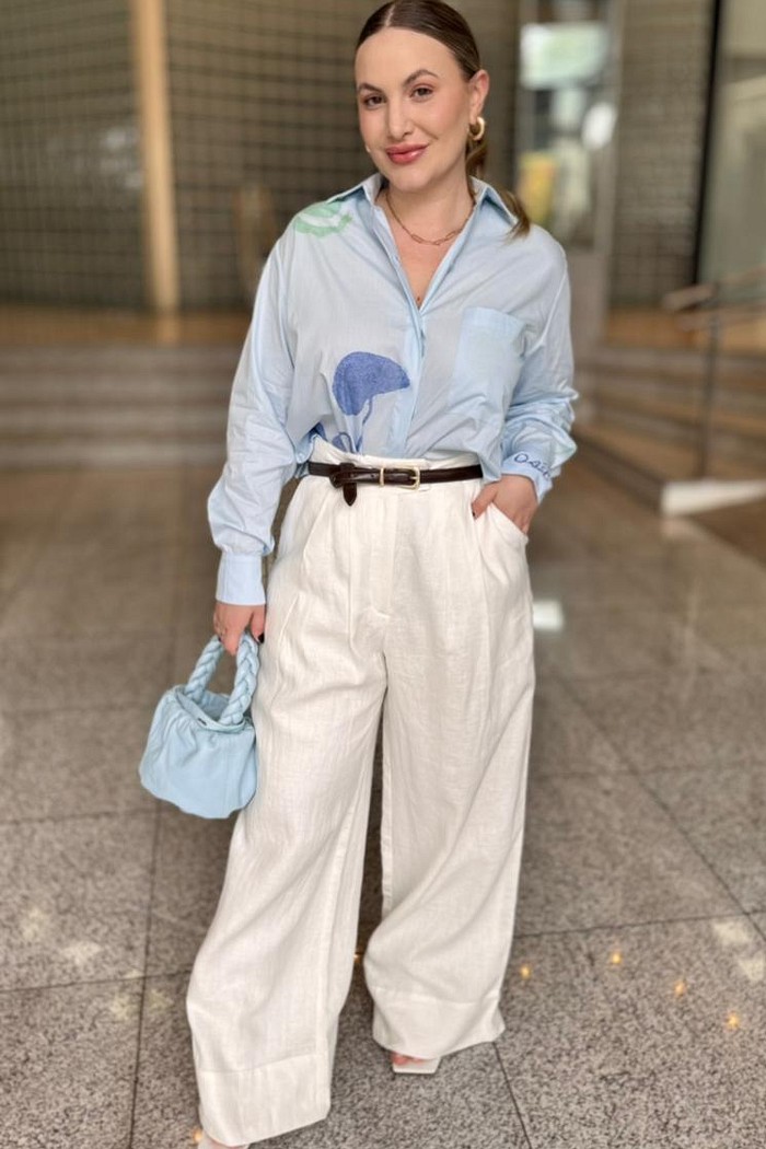 CALCA COS PESPONTADO LINHO SMP ANIMALE