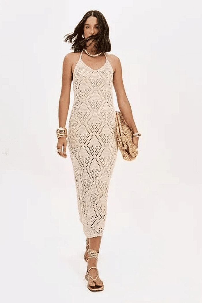 VESTIDO DE TRICOT FRENTE UNICA LANÇA PERFUME