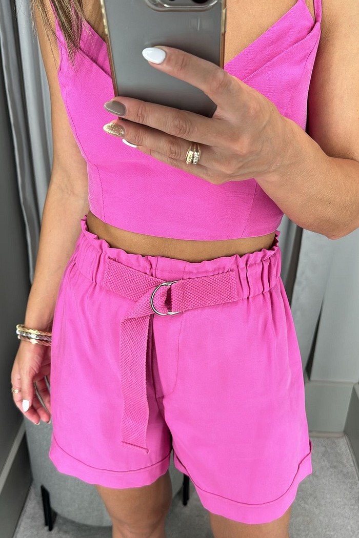 SHORT C/ CINTO ROSA MY PLACE