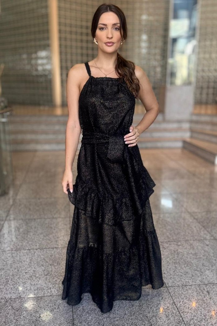 VESTIDO AJUSTADO LONGO MORENA ROSA