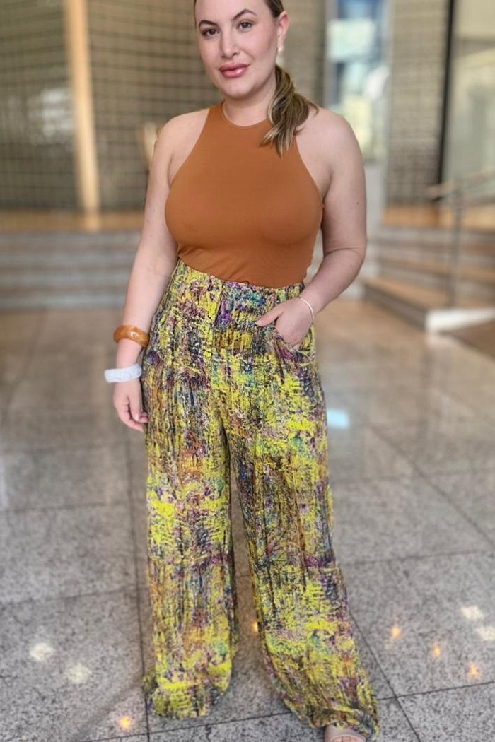 CALCA SEDA TEXTURA IMPRESSIONISTA ANIMALE