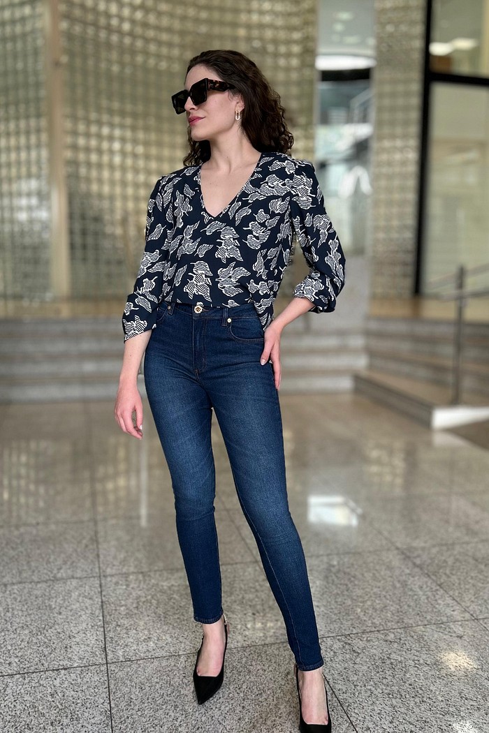 CALCA JEANS MARISA 2 CIGARRETE INDIGO FORUM