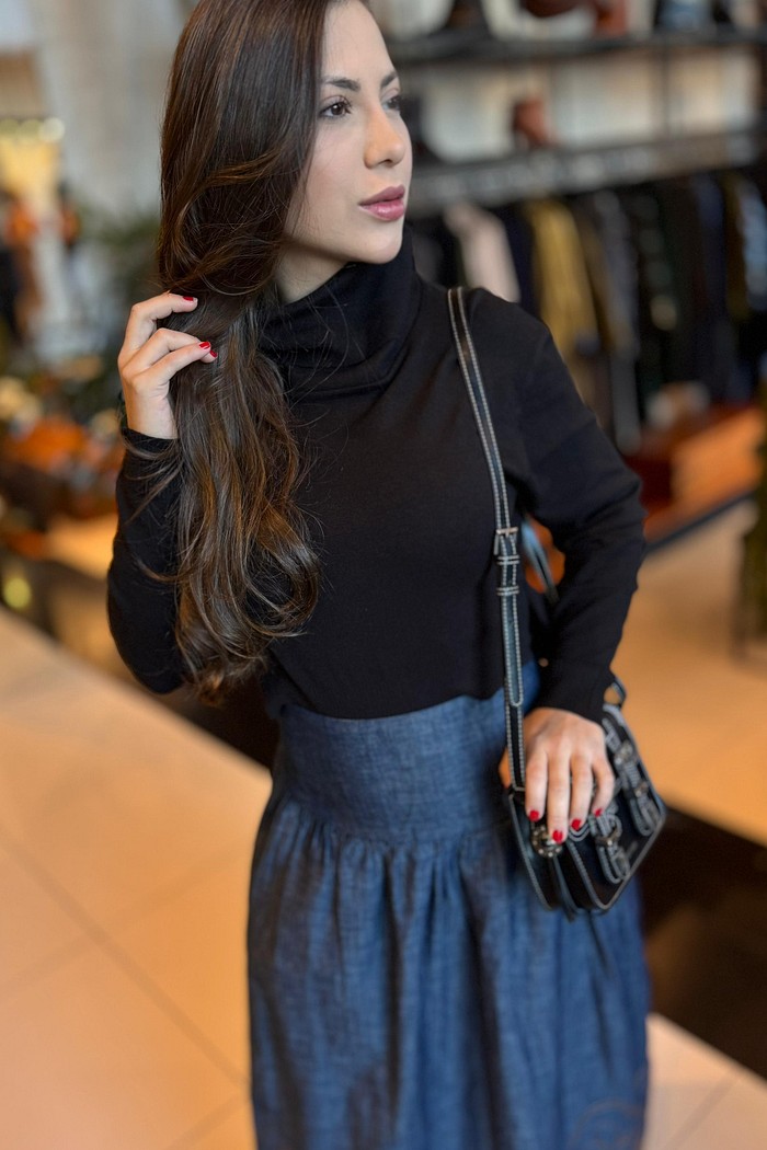 BLUSA TRICO  MAXI GOLA TIGRARA