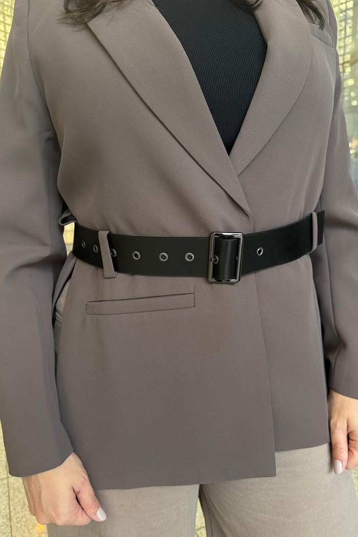 BLAZER BELTED MARROM MEDIO JOHN JOHN