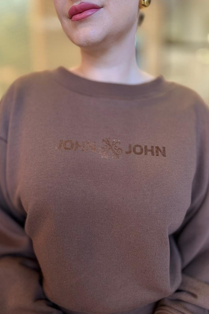 CASACO JJ SHINE CHOCO MARROM JOHN JOHN