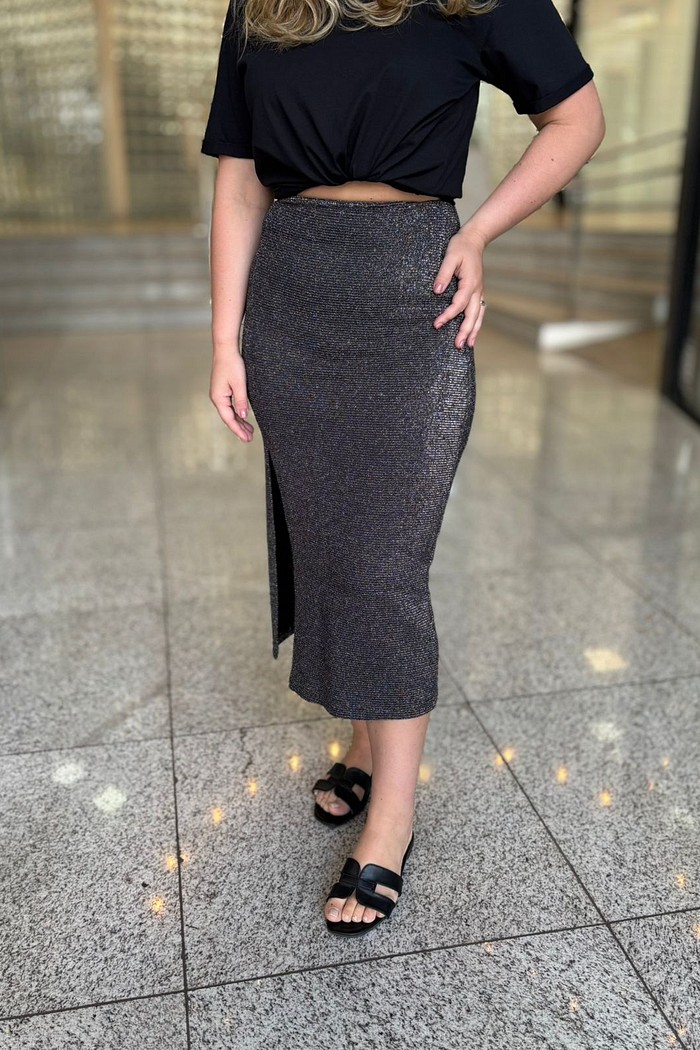 SAIA MIDI FENDA LUREX MY PLACE