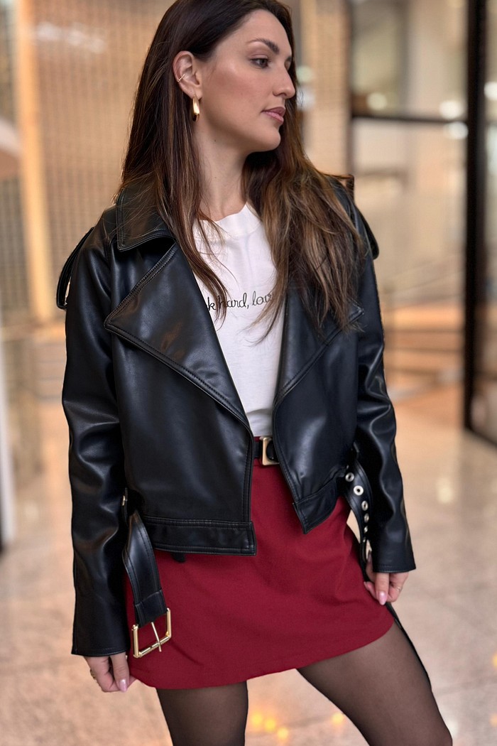 JAQUETA PU MEDIA PERFECTO