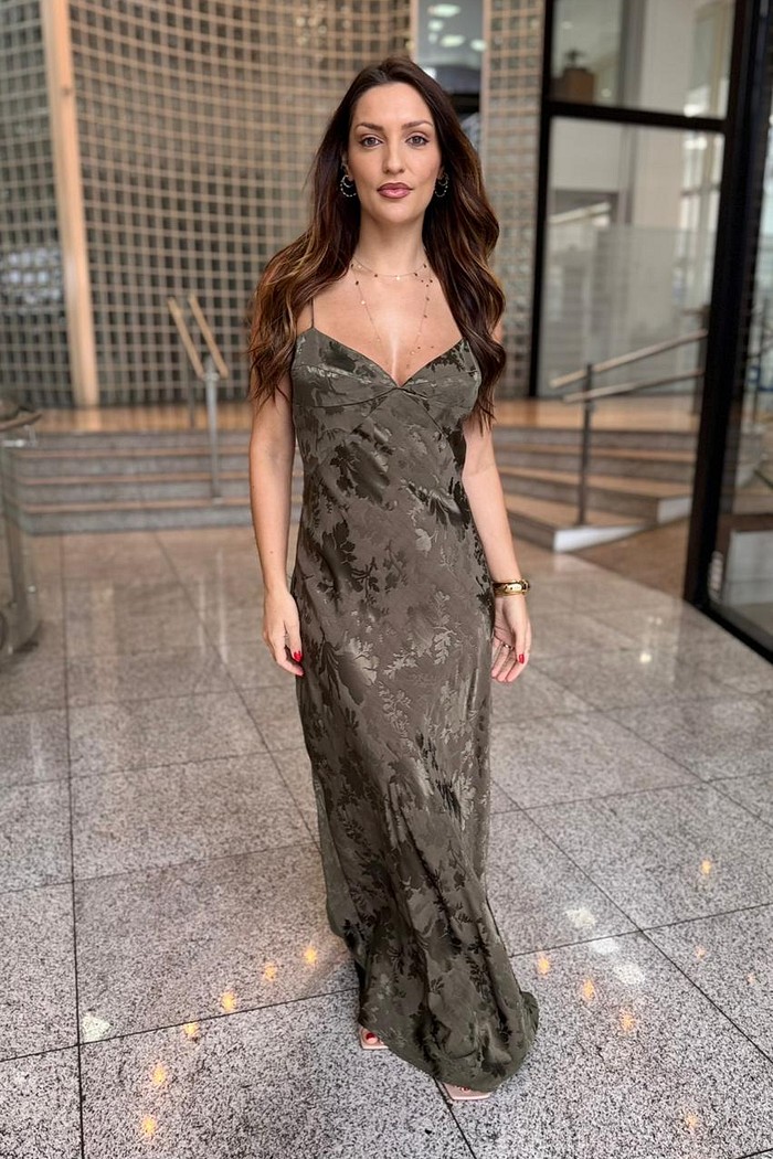 VESTIDO CLARISSA VERDE OLIVA NV