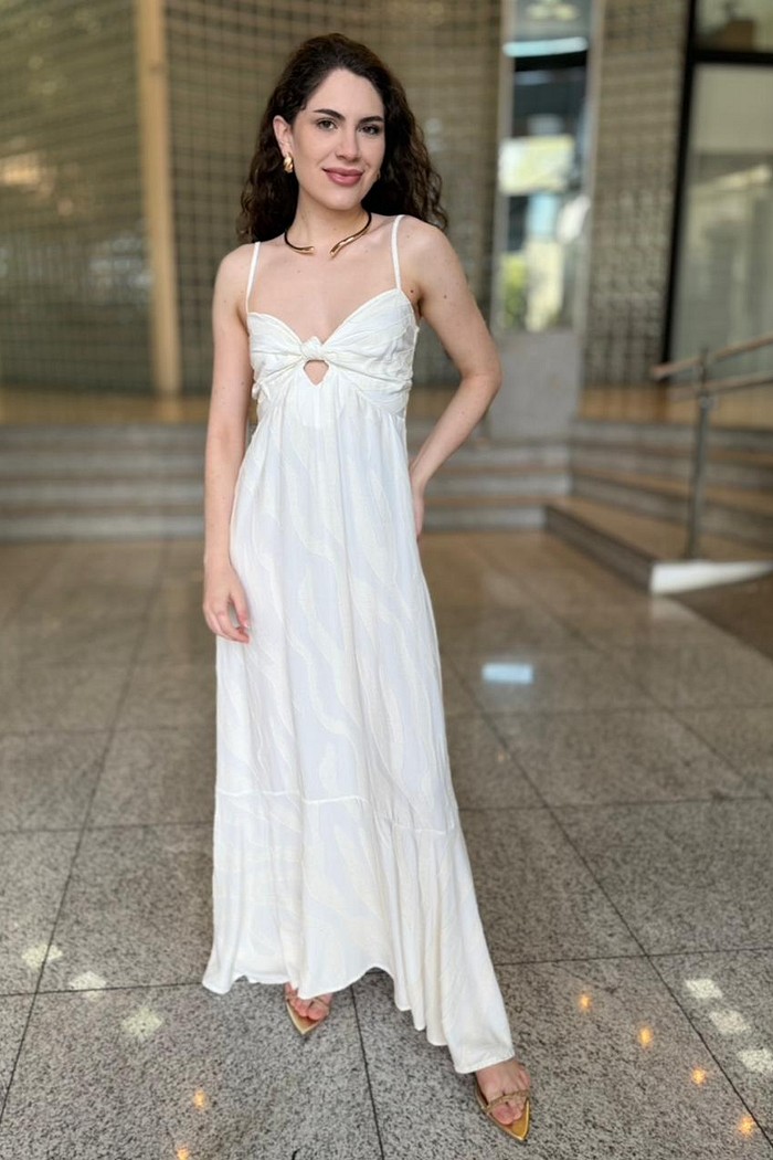 VESTIDO BUSTO C/ NO OFF WHITE MY PLACE