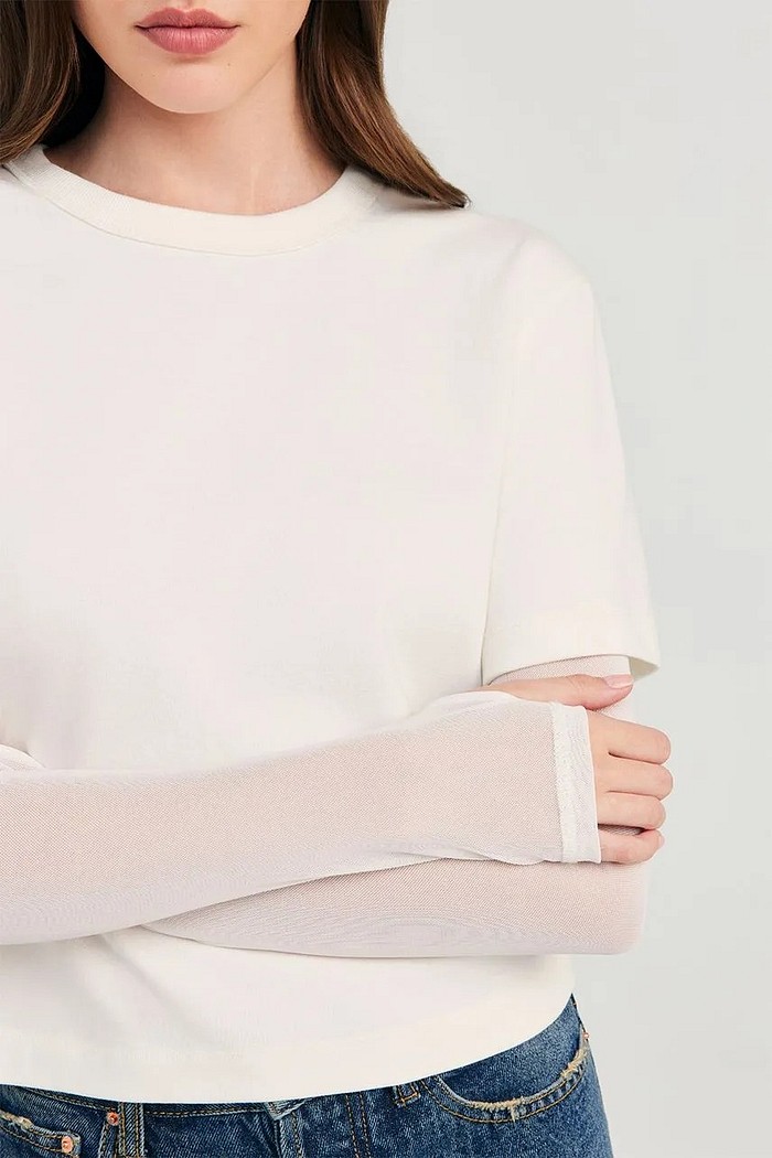 TSHIRT TULE MALU OFF WHITE NV