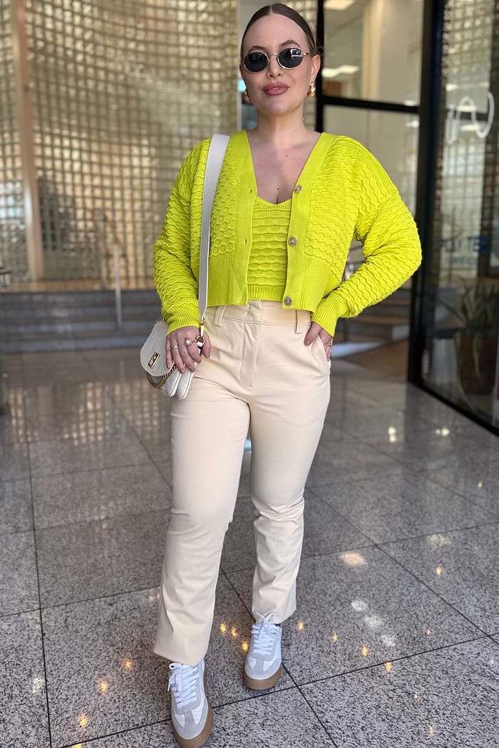 TWIN SET PONTO COLMEIA TRICOT NEON MY PLACE