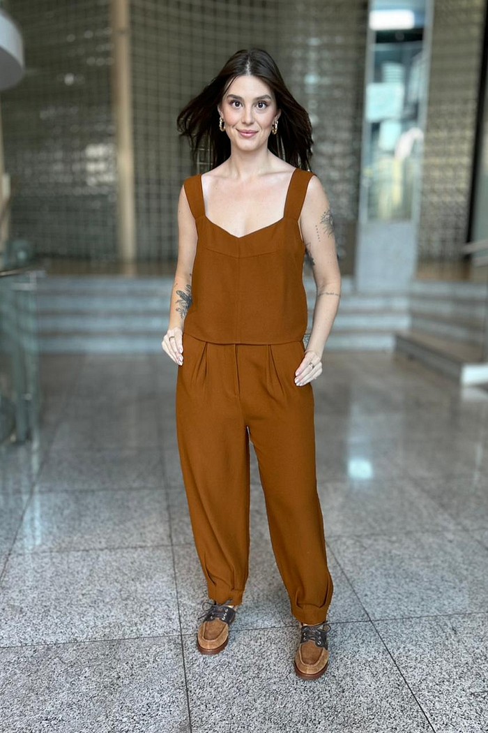 CALCA HELENA MARROM GINGER NV