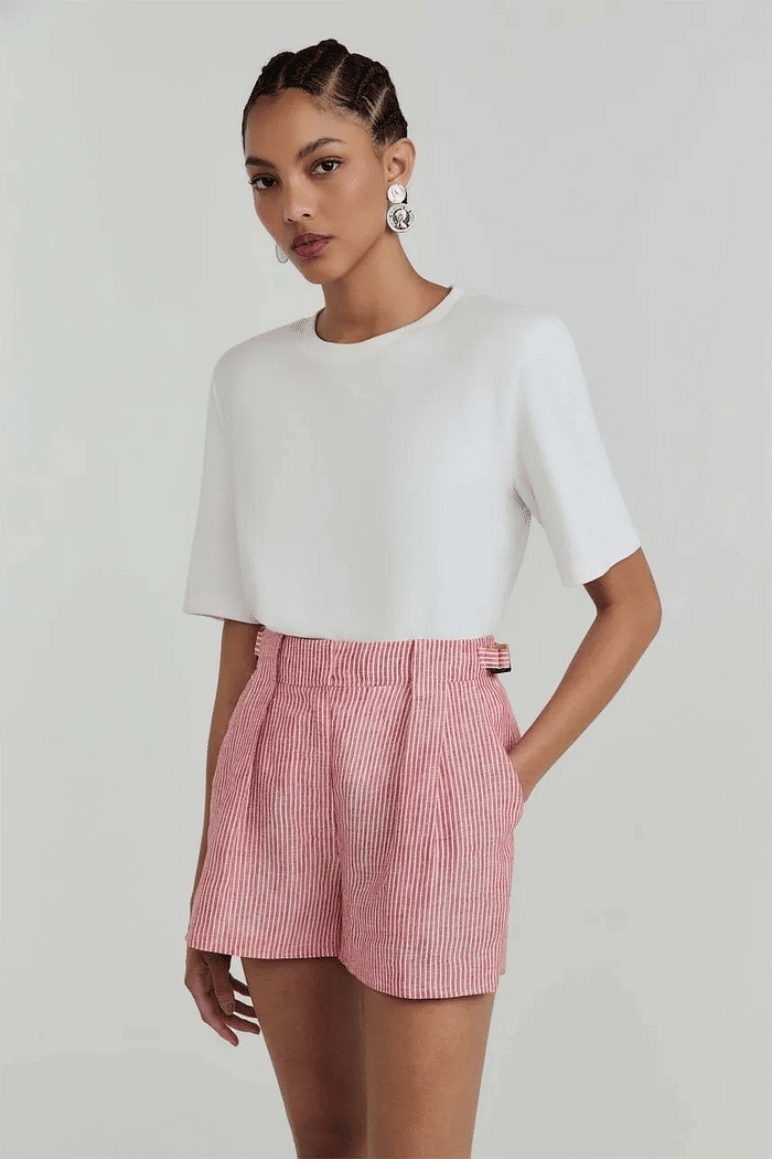 SHORT GIGI VERMELHO SALSA NV