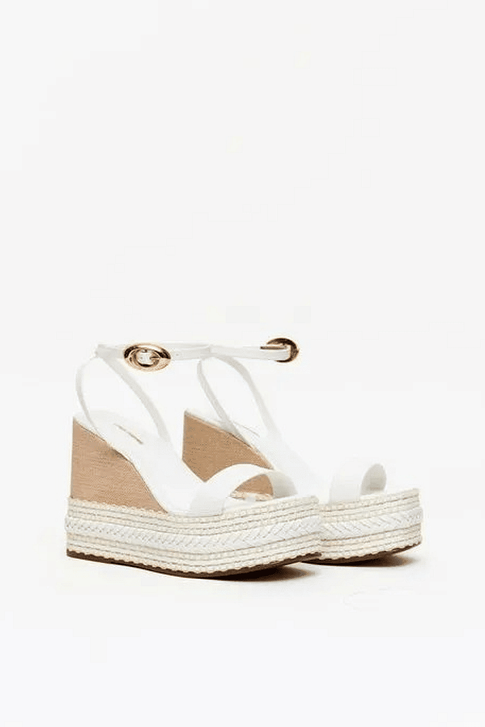 SANDÁLIA ANABELA FLAT FORMA HANDMADE LANÇA PERFUME