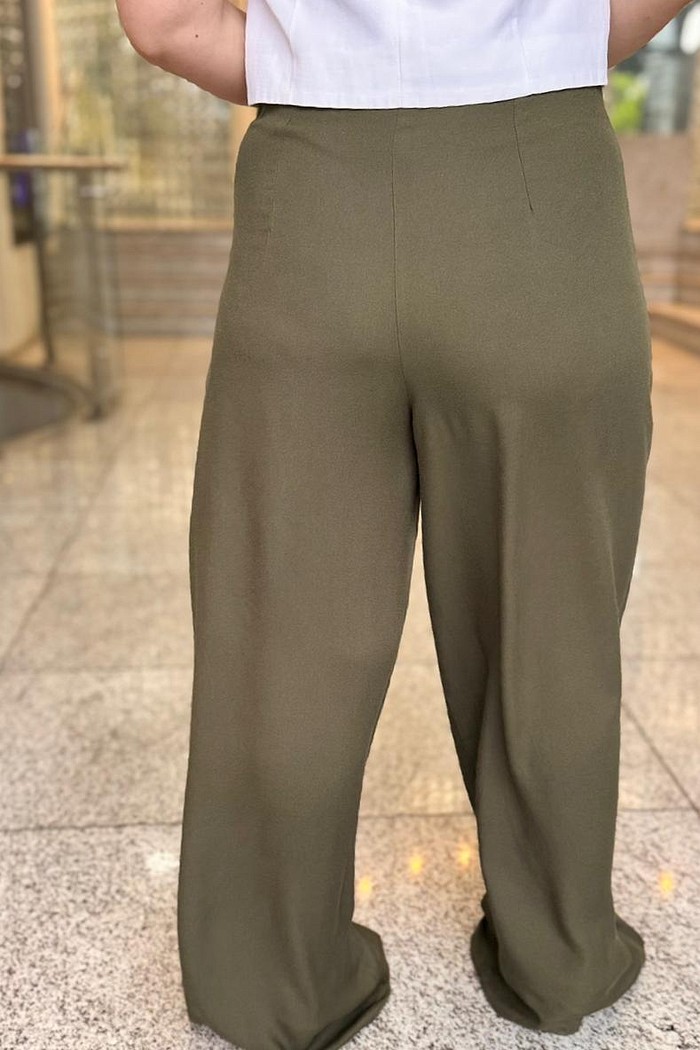 CALCA PANTALONA COS ALTO DETALHE ZIPER  MORENA ROSA