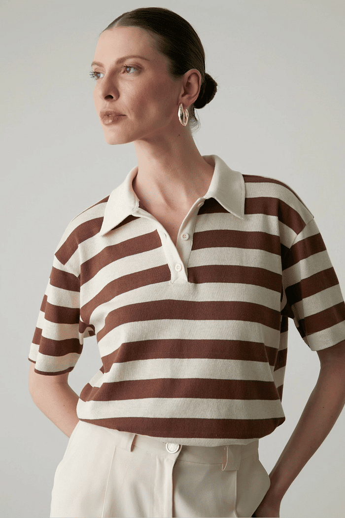 BLUSA MELANIE MARROM