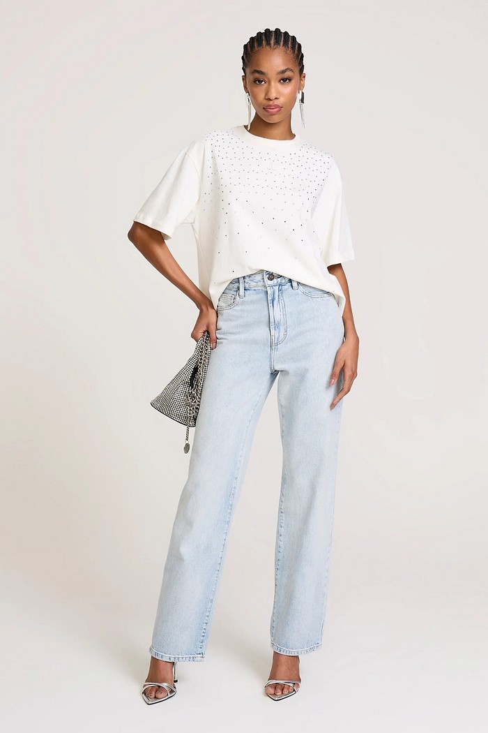 CALCA NEW WIDE LOS ANGELES JEANS CLARO JOHN JOHN