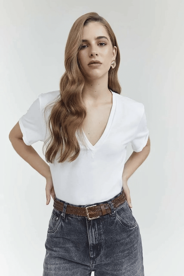 TSHIRT ANALU OFF WHITE NV