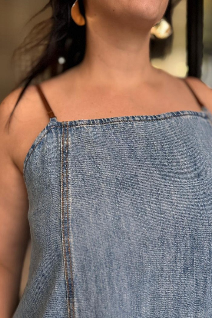 VESTIDO JEANS SLEEP DRESS LANÇA PERFUME