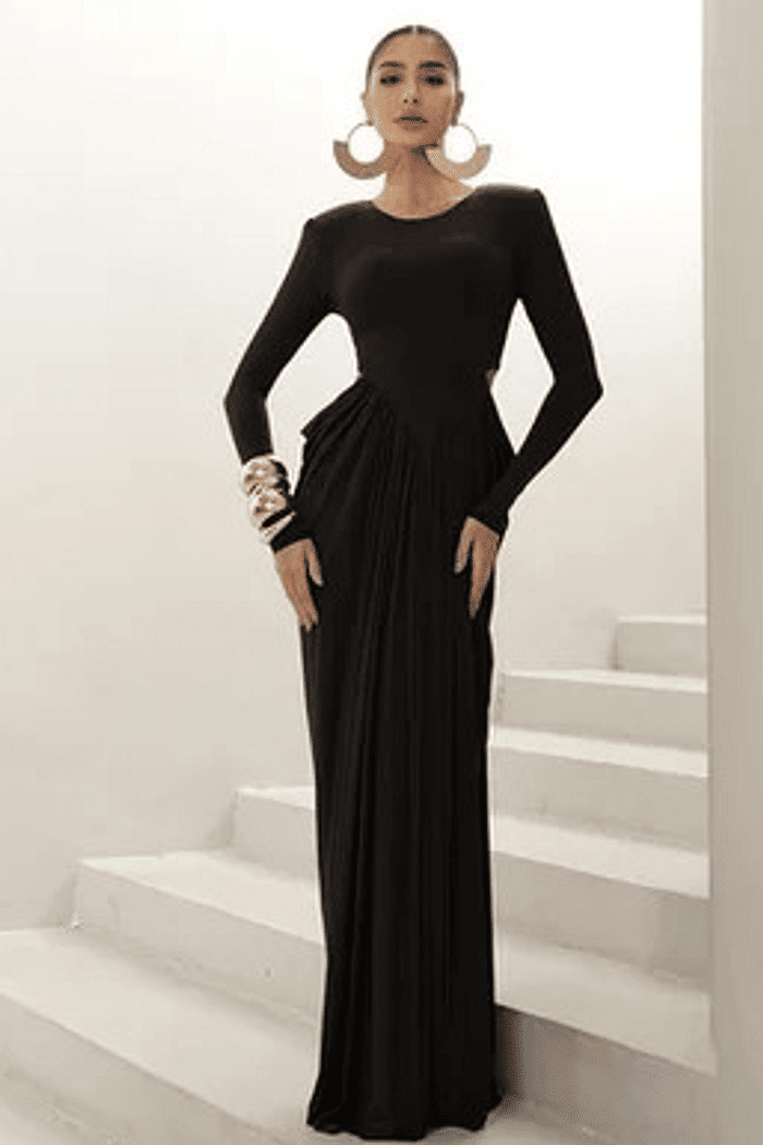 VESTIDO ML DET ABERTO LATERAL