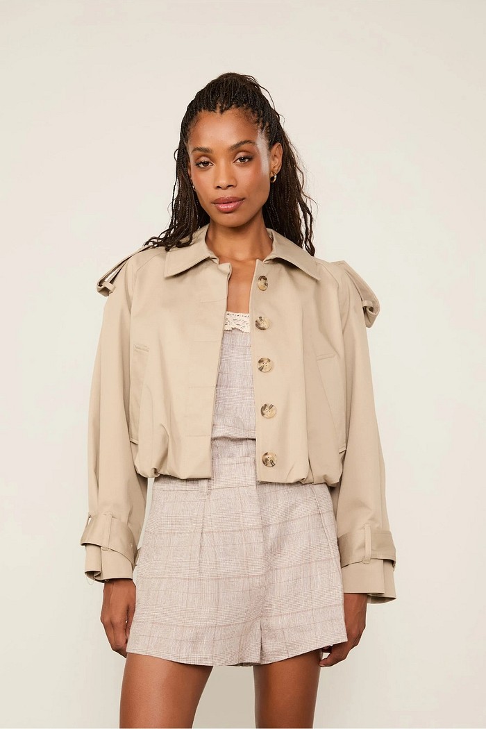 JAQUETA ALGODAO BALONE CAQUI ANIMALE