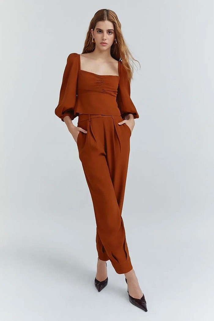 CALCA HELENA MARROM GINGER NV