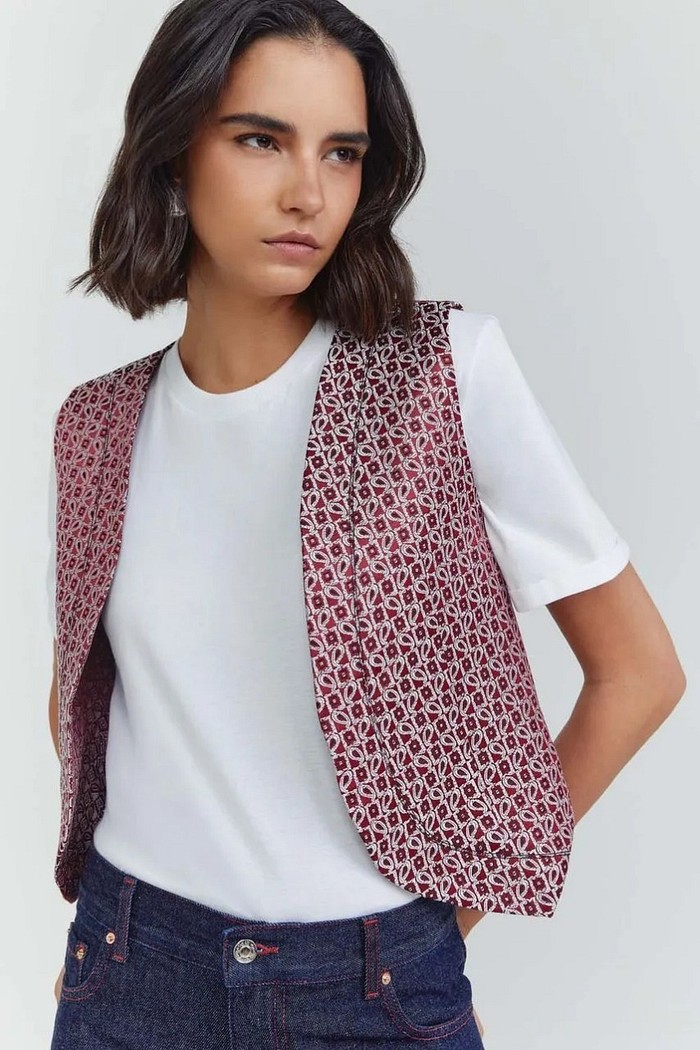 COLETE LORENA VERMELHO SCOTCH NV